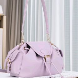 lavender shoulder bag in