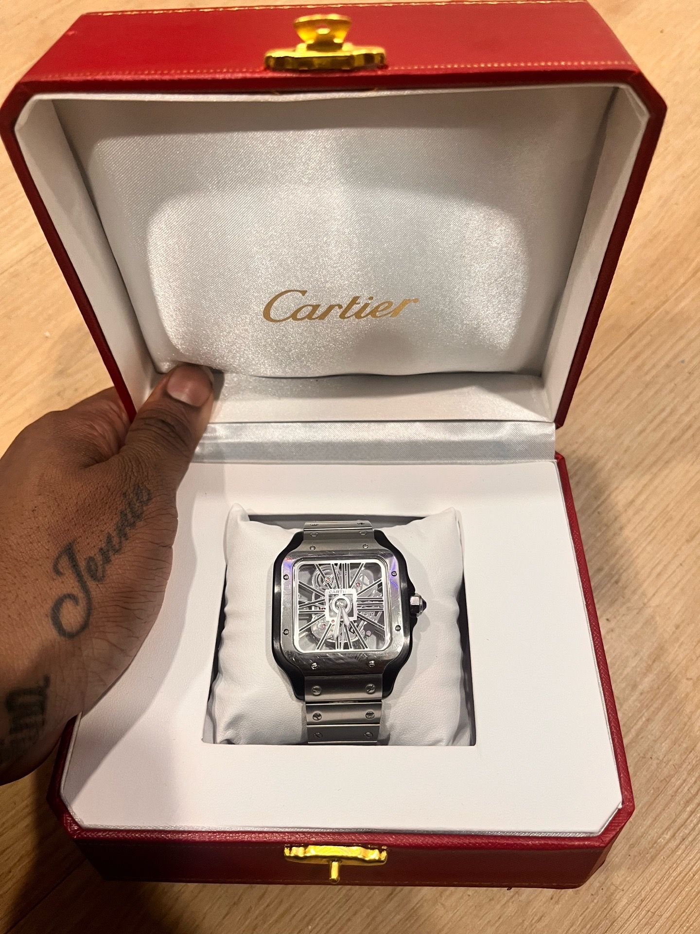 Cartier Santos Skeleton