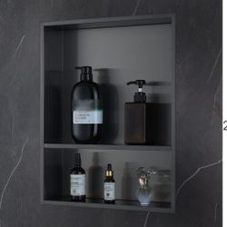 Navnka shower niche. 12"x12" black NEW