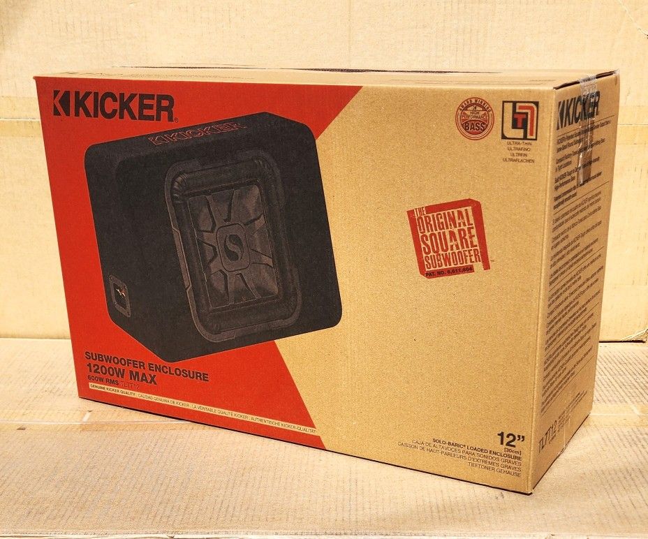 Kicker TL7T12 Shallow L7 Truck Subwoofer 12" Dual Voice Coil Bass Speaker 1200 Watts 46TL7T122 🚨 No Credit Needed 🚨 Payment Options Available 🚨