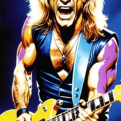 Van Halen David Lee Roth Print Poster