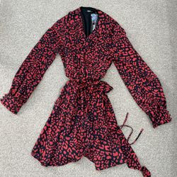 New Red Black Dress Size S Gift 