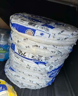 Electrical wire romex 14/2 rolls of 250ft