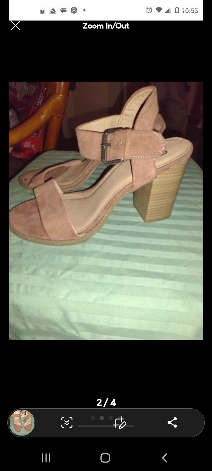 Pink Suade Heels