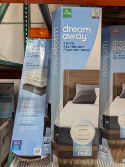 Almost new Full size mattress: Novaform DreamAway 8" Gel Memory Foam