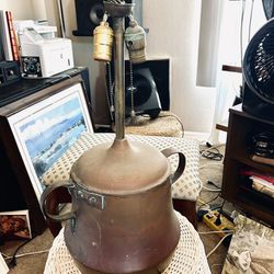 Antique Solid Copper Lamp 