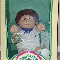 Vintage 1985 Cabbage Patch Sailor Doll, complete