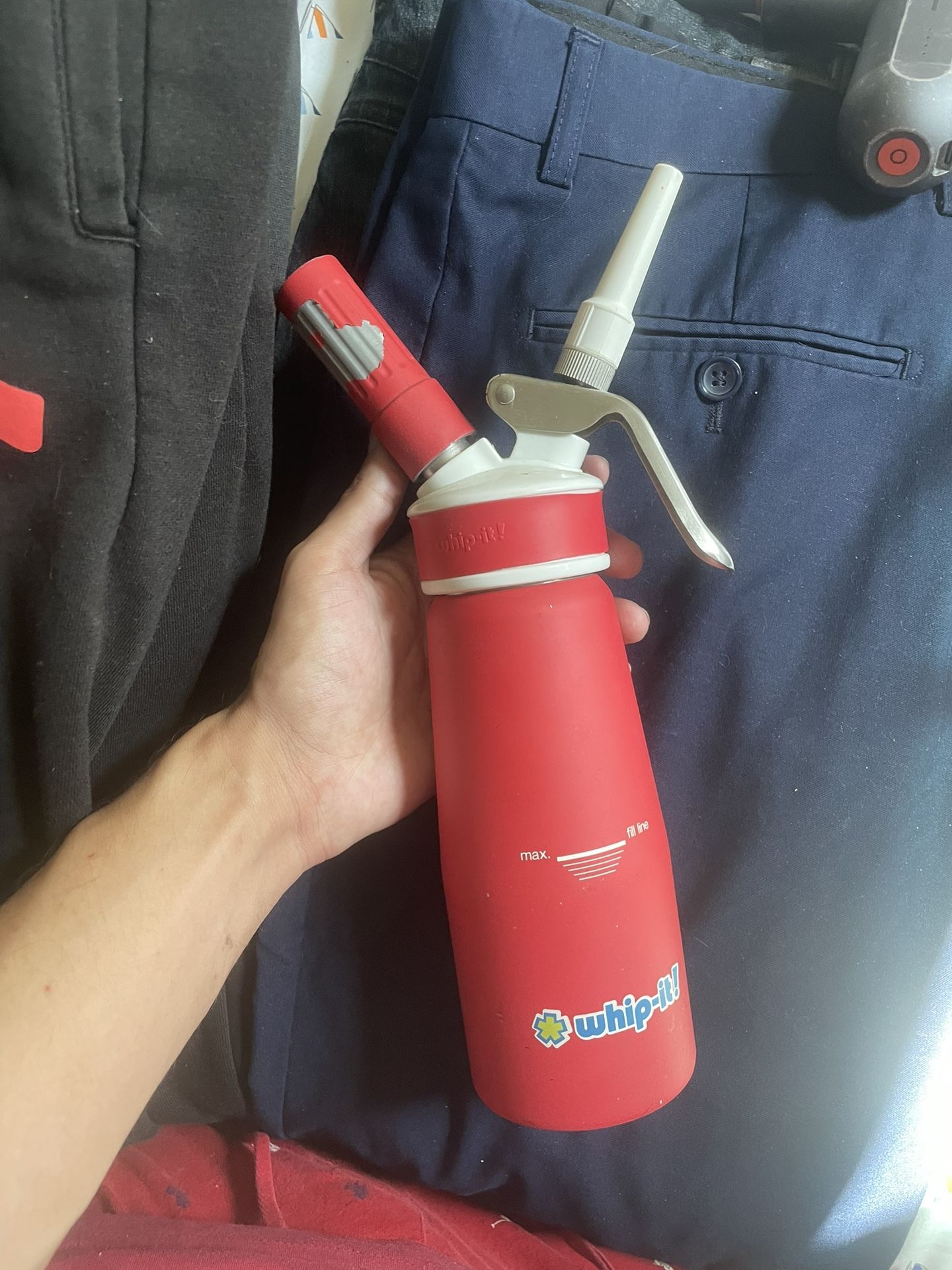 Whipped Cream Dispenser Professional Food Grade .25Liter RED