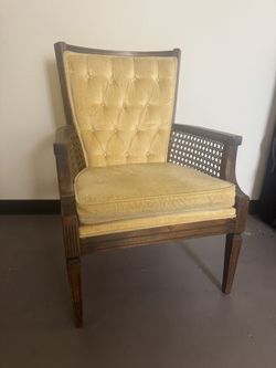 Mid Century Vintage Cane Chair