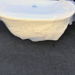 Freestanding Bath Tub Acrylic, Open Box , Available Now Some Tiny Scratches 