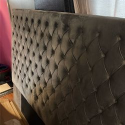 Huge Grey Headboard