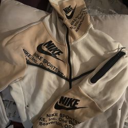 Tan And Black Nike Tech 