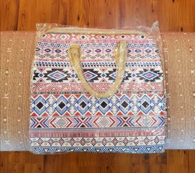 Aztec Print Weekender Bag