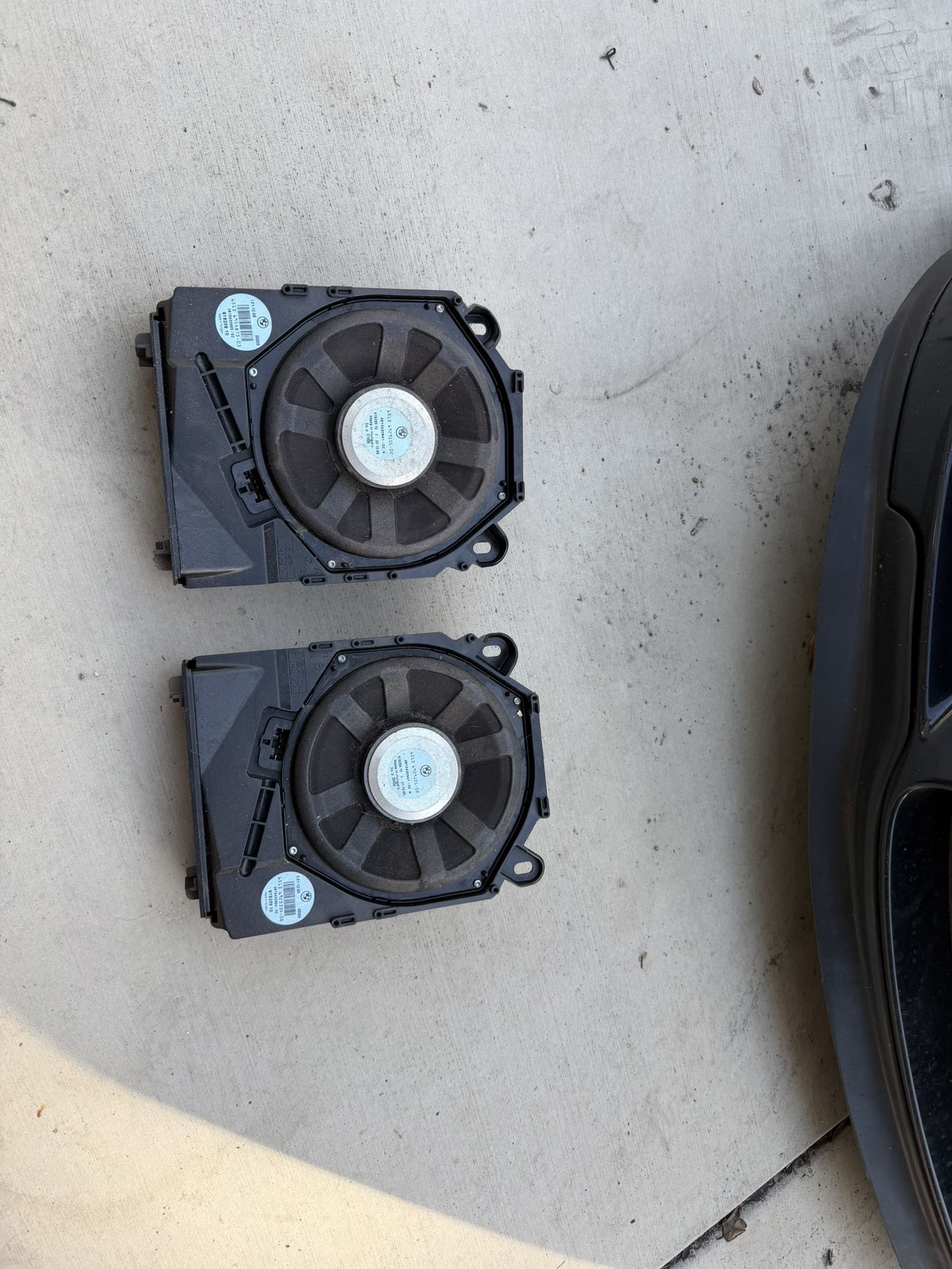 2006-2011 BMW E90 E91 E92 3 Series Under Seat Pair Of Subwoofer Factory OEM