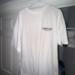Essentials Fear Of God White T Shirt Large Never Worn 