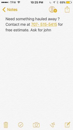 Need something hauled away?