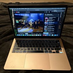 2020 MacBook Air 13 Gold 1.1Ghz i3 8GB Memory 256GB Storage