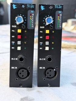 API 512c Microphone Preamp Pair – Genuine API 500 Series