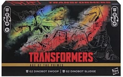 Transformers Age of the Primes G2 Dinobot Swoop and G2 Dinobot Sludge New