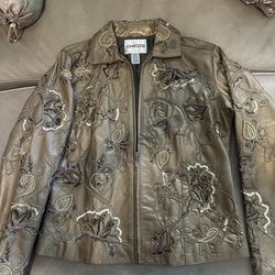Chico’s Leather Jacket- New