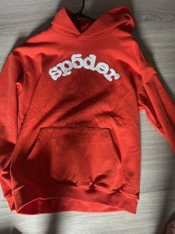Sp5der orange hoodie Large 