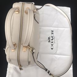 COACH pebble leather one satchel
