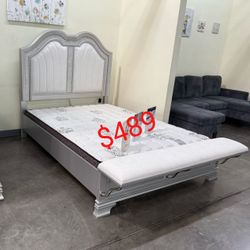 LED Headboard  Queen Size Bed Frame  - Mattress Sold Separately 