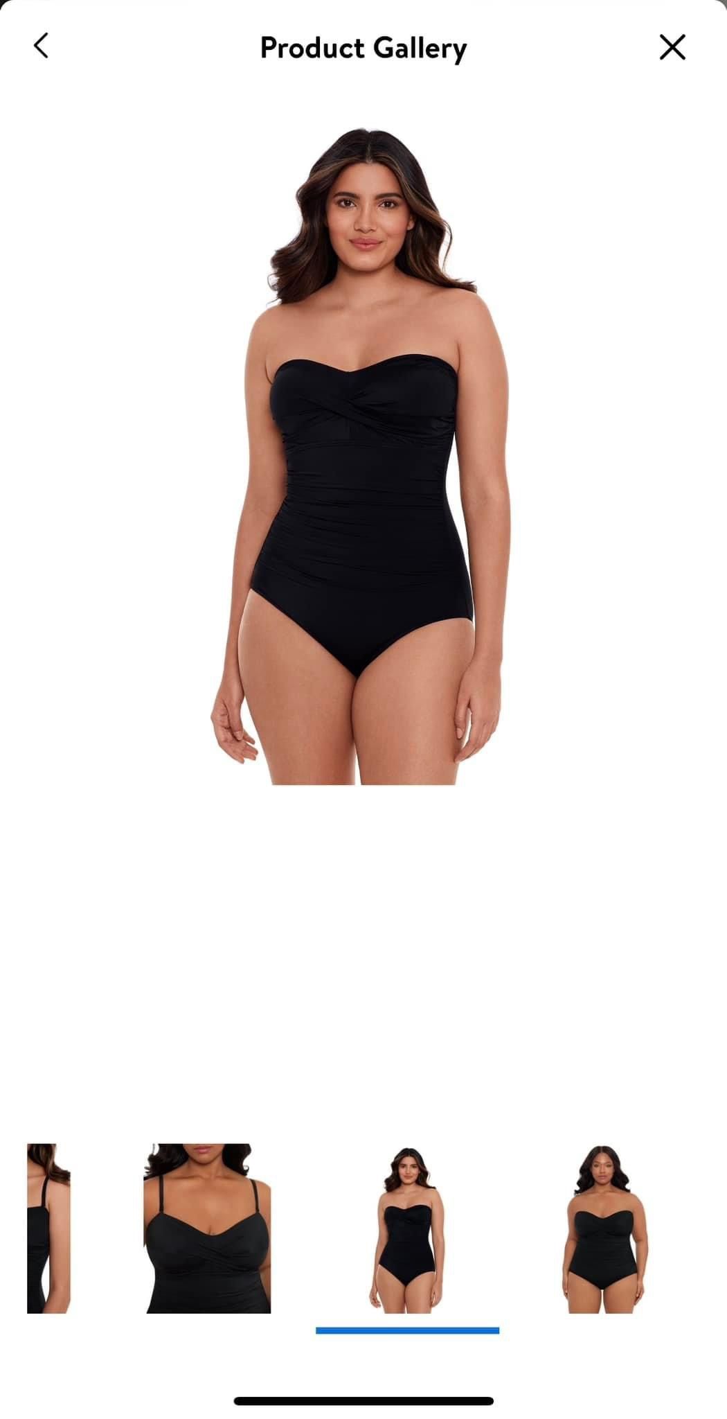 Embrace Your Curves by Miracle Brands Women s Plus Elizabeth One Piece Swimsuits Swimwear