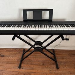 Yamaha P-45 88-Key Weighted Digital Piano w/ Roland Stand