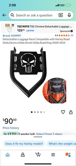 Detachable Luggage Rack Harley