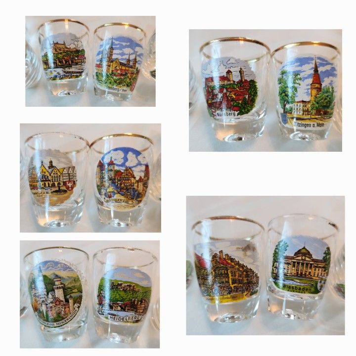 Vintage shot glasses