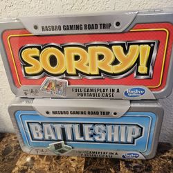 Brand New Portable Travel Games Sorry & Battleship