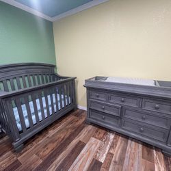 Crib And Changing Table