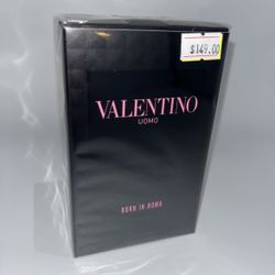 New Valentino Uomo Born In Roma Cologne For Men 3.4 Oz 