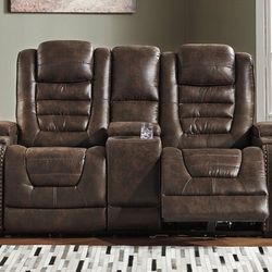 Power Reclining Loveseat with Console