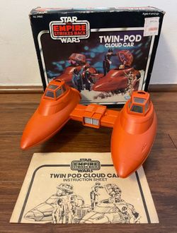 Vintage Star Wars Twin Pod Cloud Car Vehicle + Box