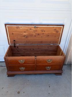 Vintage  cedar trunk