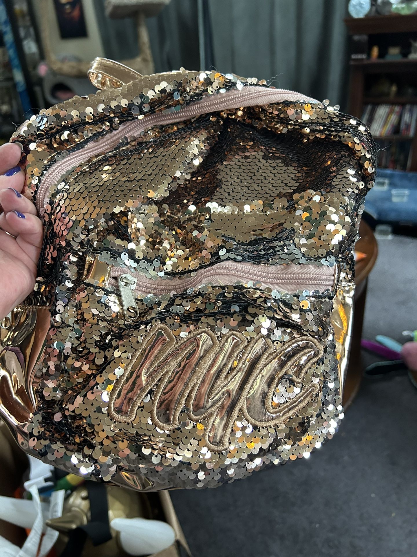 NWT- NYC sequin covered kids Backpack