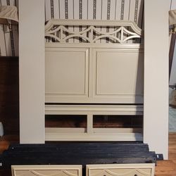 Queen Bed With 2 Drawer Storage 