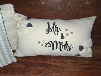 Mr & Mrs Decorative Pillow