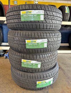 265/70/16 TBB 4 New Tires mounted and balanced