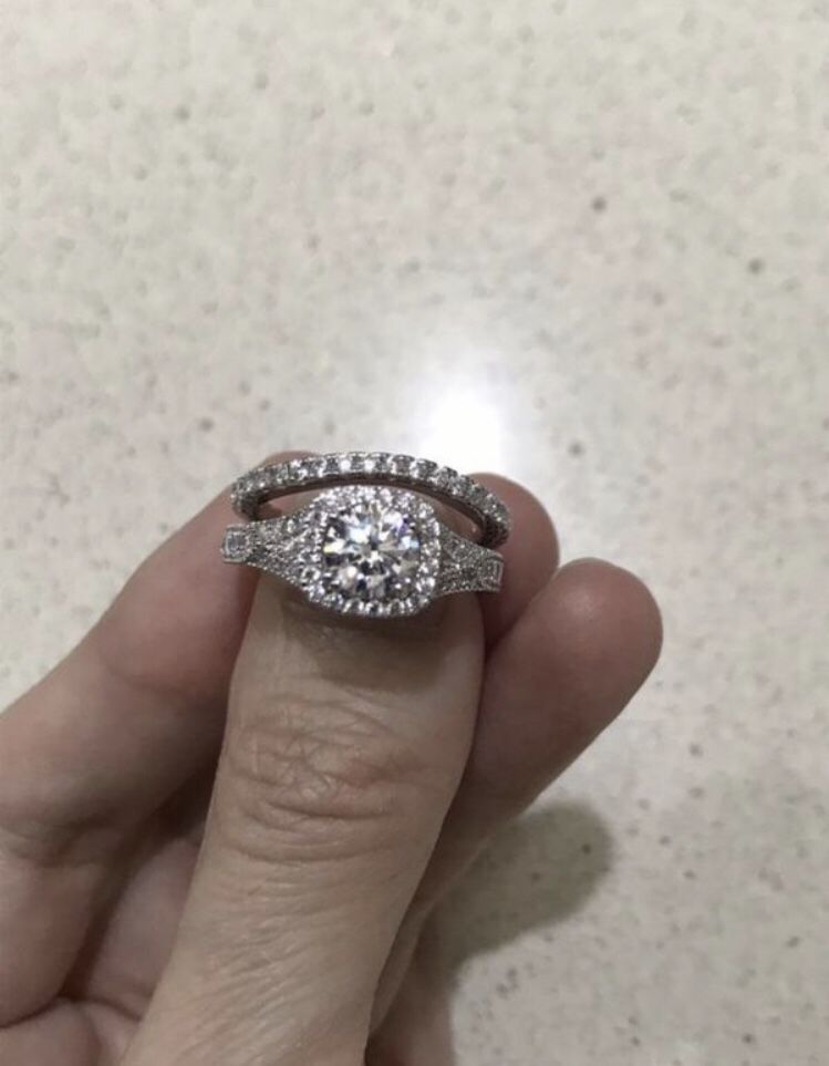 1.2 Carat AAA Cubic Zirconia Sterling Silver Ring,All Products : American Fashion Style Bags On Sale