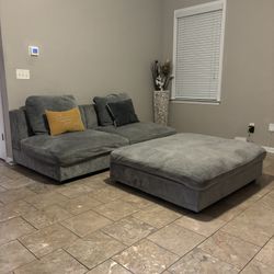 6pc Sectional Couch Set (Grey Color)