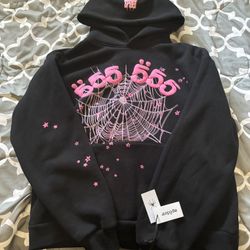 Spyder L Sweatshirt Black And Pink Brand New