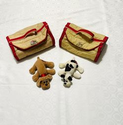 Vintage 1986 Tonka Toy Pound Puppies Newborns Carrying Case Toy Carrier 12"