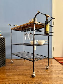 Vintage Mid Century Modern Bar Cart