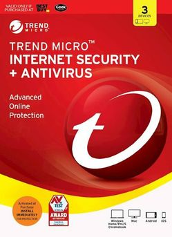 Trend micro internet security 3 device 6 month