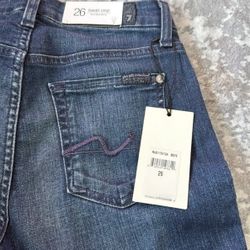 7 for all Mankind Karah crop jeans in size 26.