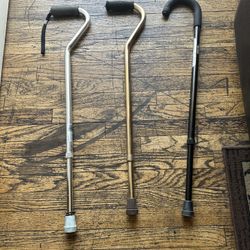 Aluminum Walking Canes In Perfect Condition  15  Each 