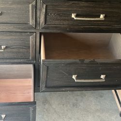 Nine Drawer Dresser With Mirror